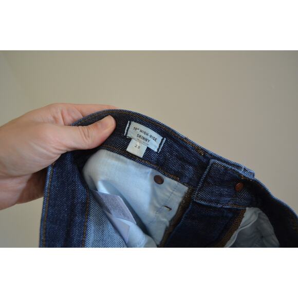 Madewell 10" Skinny Jeans Dark Wash Size 28 - Picture 6 of 6